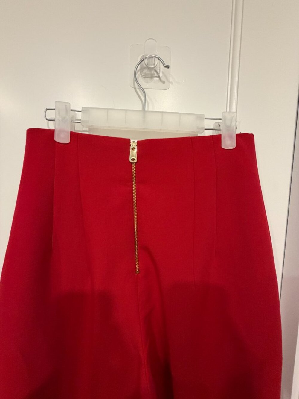 Zara Red Ultra High-waisted Wide-leg trouser Size Medium - Picture 2 of 7